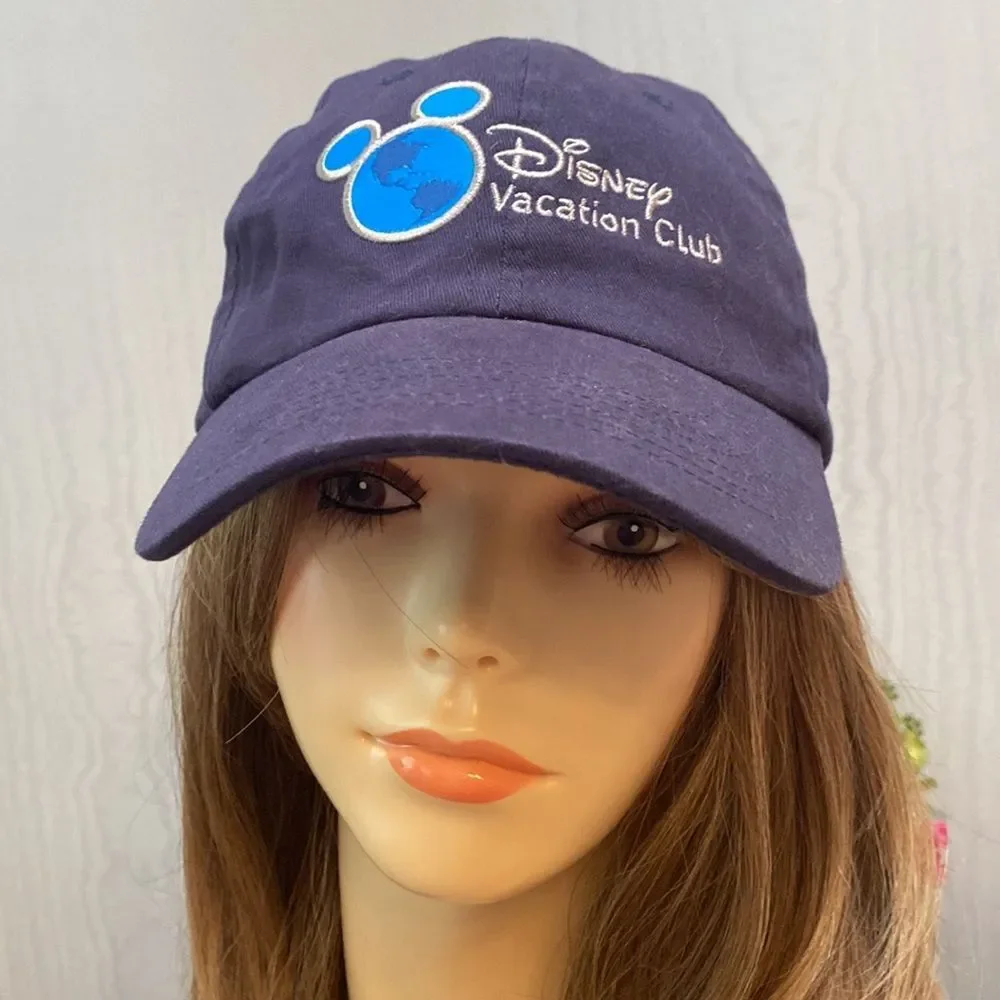 Disney Parks Disney Vacation Club Member Adjustable Cap Hat Blue Strap Back